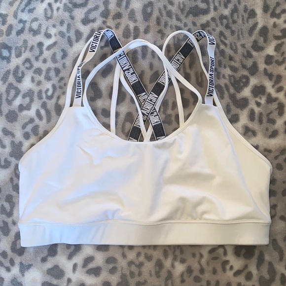 2 VICTORIA’S SECRET Strappy Bras ♥️ White ♥️ XL - Picture 4 of 16